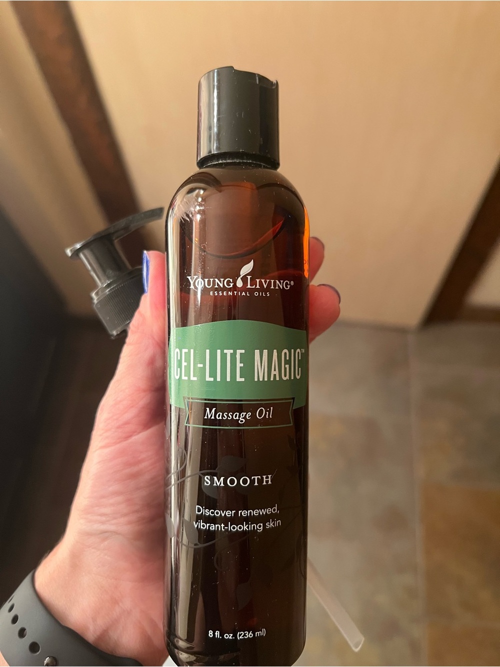 Young Living Cel-Lite Magic Massage Oil — Brown and Green